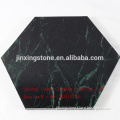 hexagonal green marble cheese and pastry board /marble paddle board /chopping board /chopping blocks